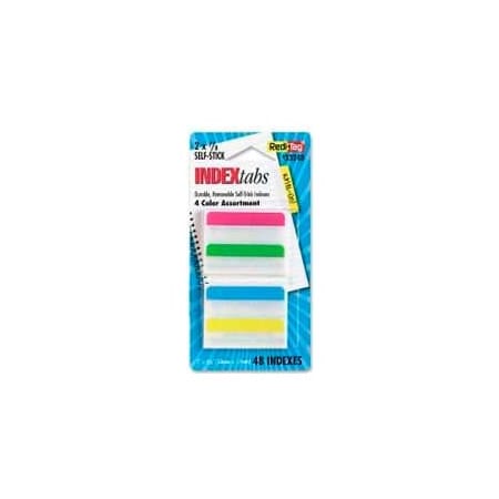 Redi-Tag® Removable Tabs, 2 X 11/16, Assorted Colors, 48 Tabs/Pack
